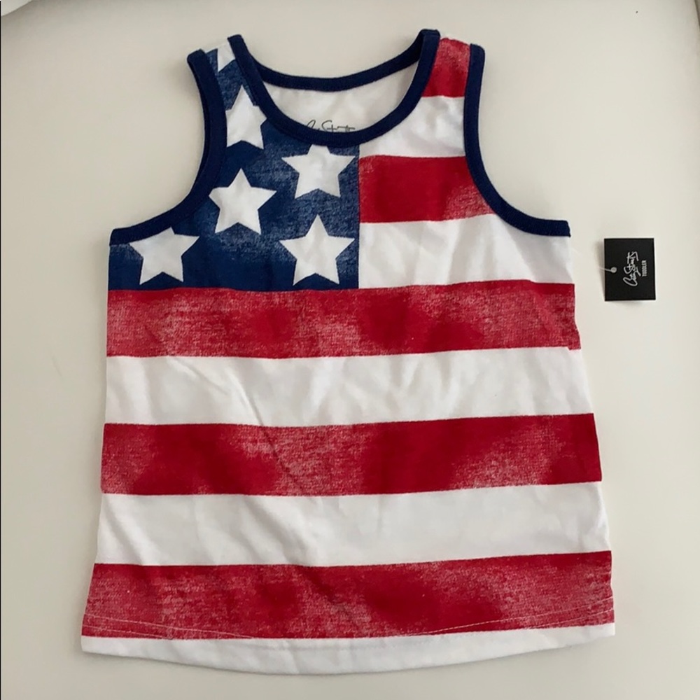 City Streets Patriotic toddler tank top